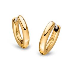 BOCCIA verguld oorringen 1 cm 05085-02