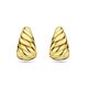 Geelgouden steekoorringen gedraaid 14,5x9 mm