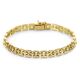 Geelgouden armband panter 20 cm