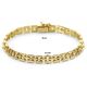 Geelgouden armband panter 20 cm