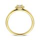 Gouden ring met diamant 0.15ct h si