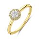 Gouden ring met diamant 0.15ct h si