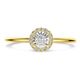 Gouden ring met diamant 0.15ct h si