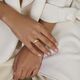 Gouden ring met diamant 0.15ct h si