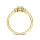 Geelgouden ring trilogie diamant 0.46ct