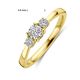 Geelgouden ring trilogie diamant 0.46ct
