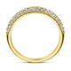 Gouden ring volop bezet met diamantjes 0.64ct halfalliance