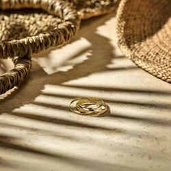 Geelgouden ring trinity