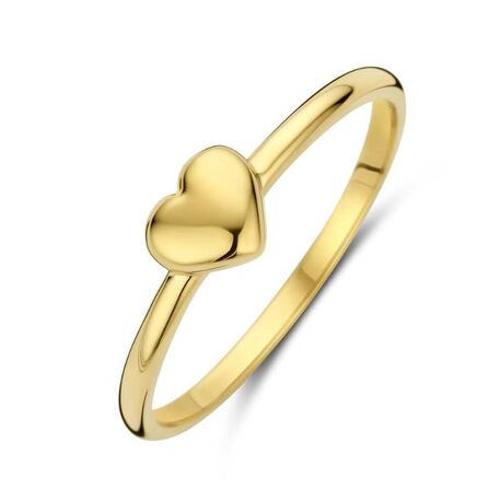 Gouden ring met een hartje