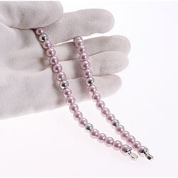 Roze parelketting van Zinzi