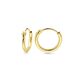 Geelgouden oorringen 1,3 mm ronde buis 11 mm