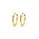 Geelgouden oorringen 1,3 mm ronde buis 11 mm