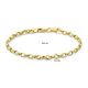 Gouden anker armabnd 3,1mm 18,5 cm lang