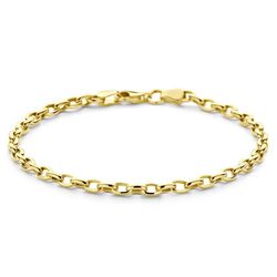 Gouden anker armabnd 3,1mm 18,5 cm lang