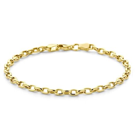 Gouden anker armabnd 3,1mm 18,5 cm lang