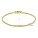 Geelgouden armband bolle venetiaanse schakel 18 cm