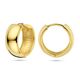 Geelgouden klapoorringen 5,5 mm breed