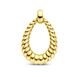 Gouden hanger ribbels