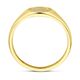 Geelgouden ring zirkonia 8 mm breed