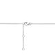 Zilveren collier met druppel hanger 15 mm