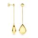 Gouden oorhangers druppel 5,6 cm