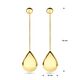 Gouden oorhangers druppel 5,6 cm