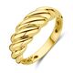 Geelgouden ring gedraaid 6,5 mm