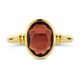 Gouden ring met granaat 12mm