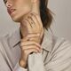 Geelgouden ring met peridot 9 mm