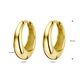 Geelgouden oorringen glanzend 14,5 mm