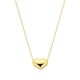 Geelgouden collier met hartje