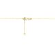 Geelgouden collier met hartje