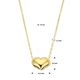 Geelgouden collier met hartje
