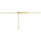 Geelgouden collier love 42-45 cm