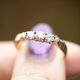 Vintage 18k gouden ring met 5 briljanten