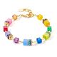 COEUR DE LION armband 2810-30-1500 GeoCUBE® Iconic Layer armband goud-regenboog