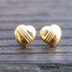 Vintage 18k gouden oorstekers hart