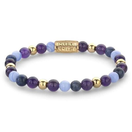 Rebel & Rose armband Are Violets Blue 6mm