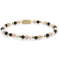 Rebel & Rose armband Black Glam Rocks Party 4 mm