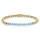 Rebel & Rose rekarmband Blue Sky meets Yellow Gold 4 mm