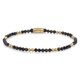 Rebel & Rose rekarmband Black & Gold Glam Rocks 3 mm