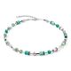 COEUR DE LION collier 2838-10-0500 GeoCUBE Iconic silver-green