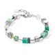 COEUR DE LION armband 2838-30-0500 GeoCUBE Iconic silver-green