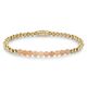 Rebel & Rose armband Sunstone meets Yellow Gold 4 mm