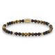 Rebel & Rose armband Mix Tiger Black 4 mm verguld