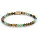 Rebel & Rose armband Mix Tiger Turquoise 4 mm