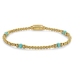Rebel & Rose armband Touch of Turquoise 4 mm