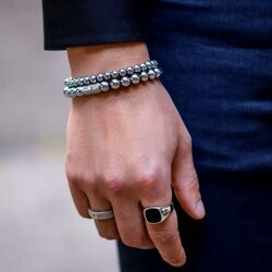 Rebel & Rose armband Silver Shine 6 mm