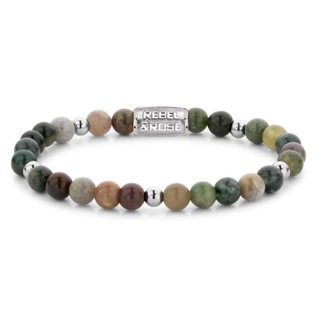 Rebel & Rose armband Indian Summer Silver 6 mm