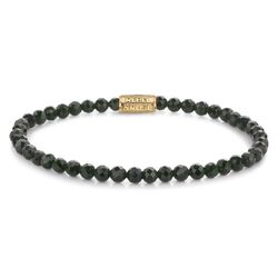 Rebel & Rose armband Green Glam Rocks Gold 4 mm